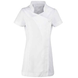 Premier Womens/Ladies Blossom Short Sleeve Tunic / White